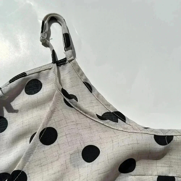 Paper crane polka dot bottom tie tank size large - Picture 4 of 4